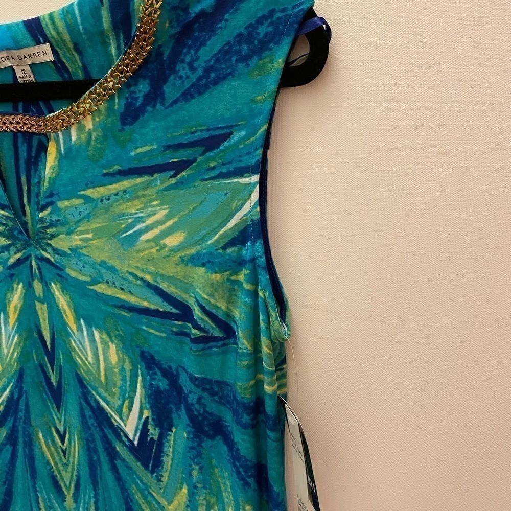 Sandra Darren Women’s printed necklace Dress 12 - Picture 8 of 9